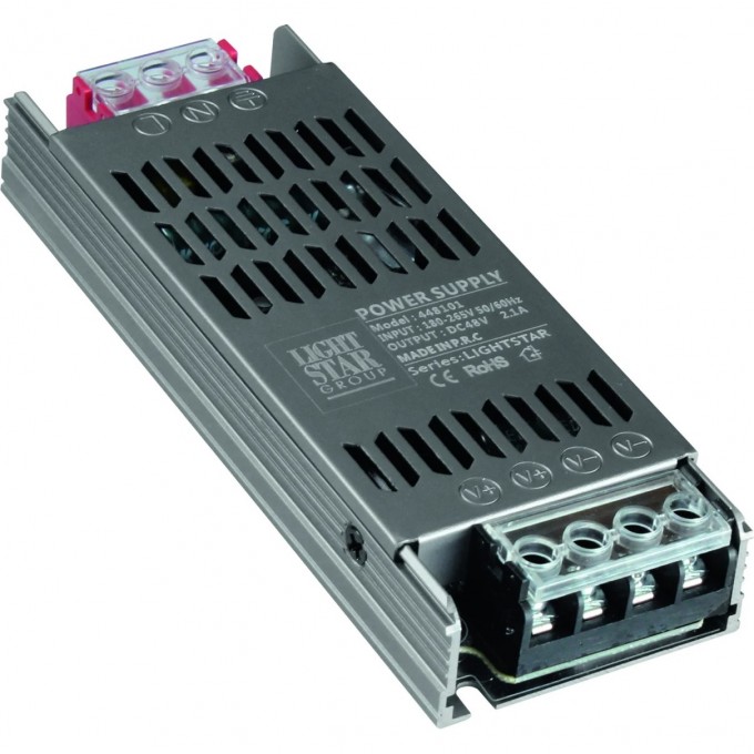 Блок питания LIGHTSTAR 48V для трека 100W 448101 Блок питания LIGHTSTAR 48V для трека 100W 448101