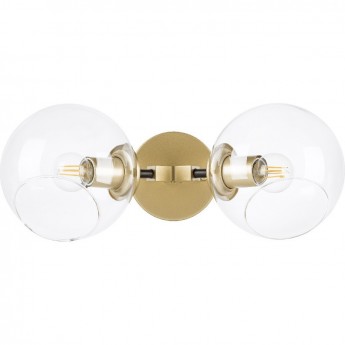 Бра LIGHTSTAR BETA SB1374-2 2x40W E27 золото-черный