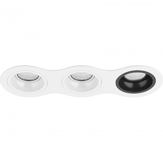 Комплект из светильников и рамки LIGHTSTAR Domino D636060607 Комплект из светильников и рамки LIGHTSTAR Domino D636060607