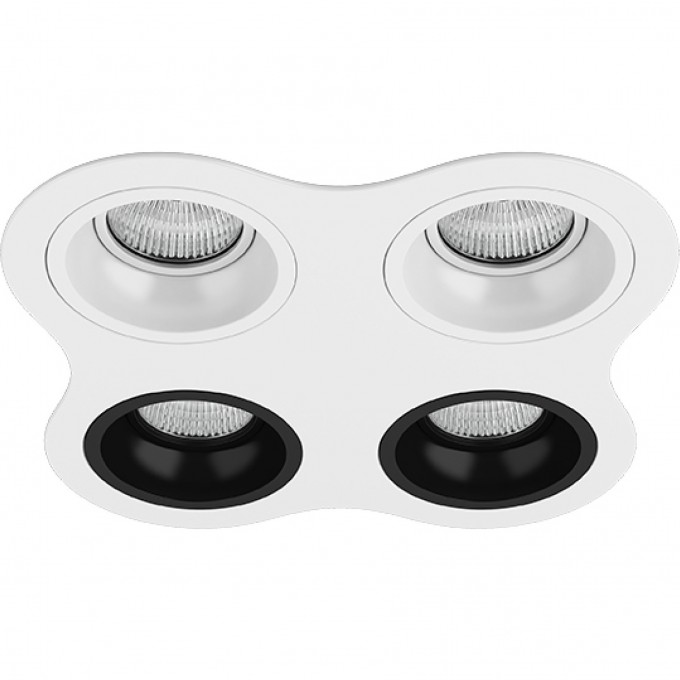 Комплект из светильников и рамки LIGHTSTAR Domino D64606060707 Комплект из светильников и рамки LIGHTSTAR Domino D64606060707