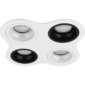 Комплект из светильников и рамки LIGHTSTAR Domino D64606070607