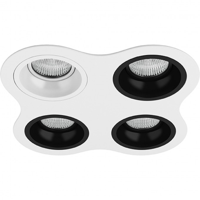 Комплект из светильников и рамки LIGHTSTAR Domino D64606070707 Комплект из светильников и рамки LIGHTSTAR Domino D64606070707