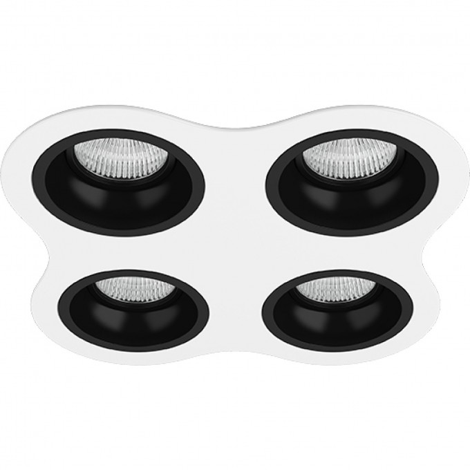 Комплект из светильников и рамки LIGHTSTAR Domino D64607070707 Комплект из светильников и рамки LIGHTSTAR Domino D64607070707