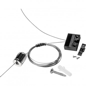 Крепление настенно-потолочное LIGHTSTAR NOVE 508972 для хвоста тканевого трека для светильников 208xxx черный