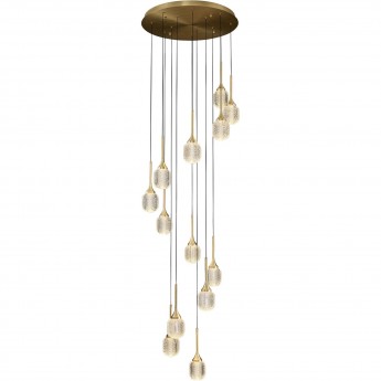 Люстра LIGHTSTAR ACRILE 738131 53W LED 3217LM 360G 3000K золото