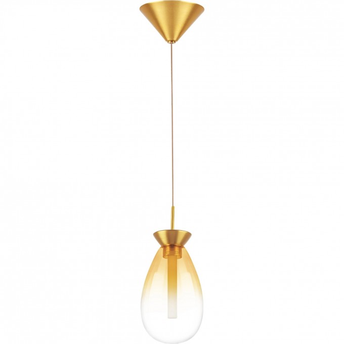 Люстра LIGHTSTAR COLORE LED 1х4W LM 3000K золото/янтарь 805113