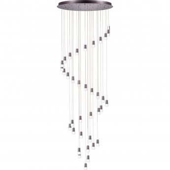 Люстра LIGHTSTAR CONE 757361 LED 180W 3000K бронза/белый/прозрачный