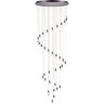 Люстра LIGHTSTAR CONE LED 180W 3000K бронза/белый/прозрачный 757361