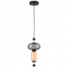 Люстра LIGHTSTAR EMISFERO 8W LED 250LM G 3000K черный/прозрачный+янтарь 737527