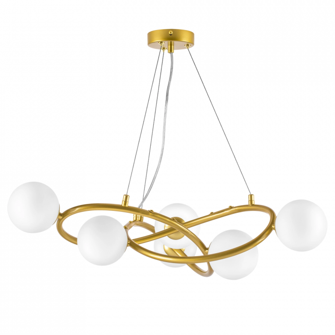 Люстра LIGHTSTAR GLOBO 6х6W (led) G9 золото/белый 799063