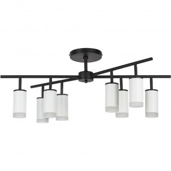 Люстра LIGHTSTAR RULLO 8х50W GU10 черный/белый