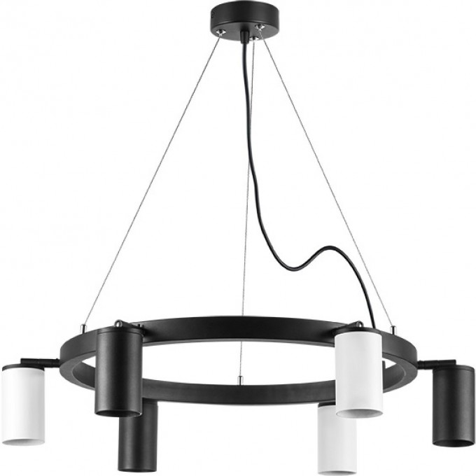 Люстра LIGHTSTAR RULLO черный/белый, LR016373363 Люстра LIGHTSTAR RULLO черный/белый, LR016373363