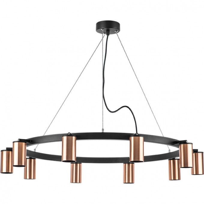 Люстра LIGHTSTAR RULLO черный/медь, LR020300 Люстра LIGHTSTAR RULLO черный/медь, LR020300