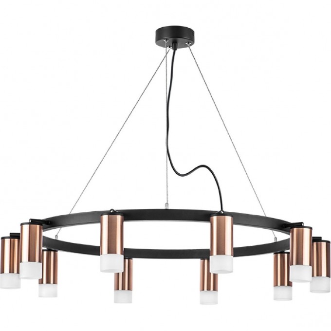 Люстра LIGHTSTAR RULLO черный/медь, LR0203001 Люстра LIGHTSTAR RULLO черный/медь, LR0203001