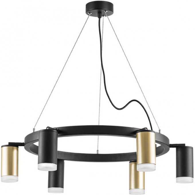 Люстра LIGHTSTAR RULLO черный/золото, LR0164033730 Люстра LIGHTSTAR RULLO черный/золото, LR0164033730