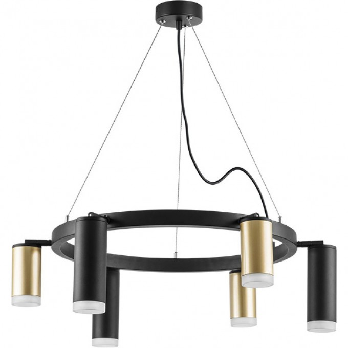 Люстра LIGHTSTAR RULLO черный/золото, LR0164038730 Люстра LIGHTSTAR RULLO черный/золото, LR0164038730