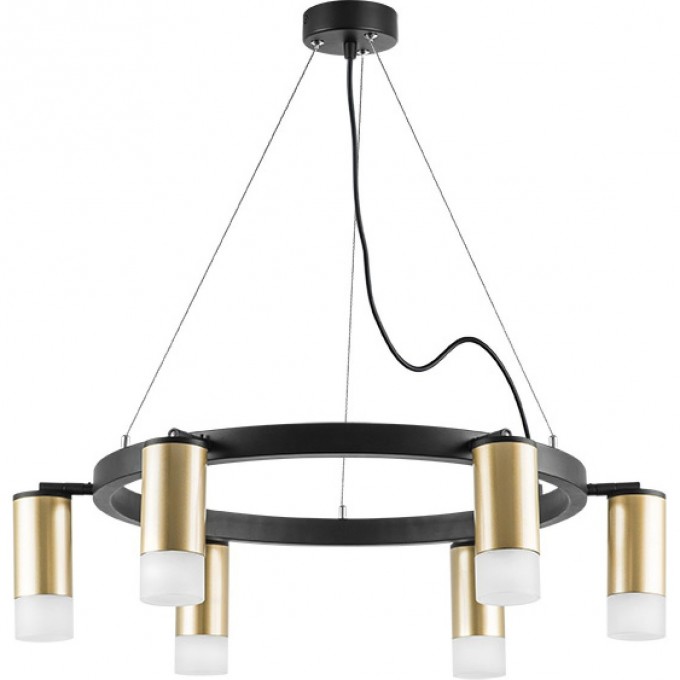 Люстра LIGHTSTAR RULLO черный/золото, LR0164061 Люстра LIGHTSTAR RULLO черный/золото, LR0164061
