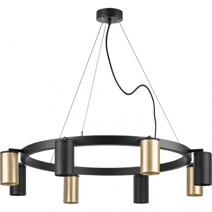 Люстра LIGHTSTAR RULLO черный/золото, LR018404374 Люстра LIGHTSTAR RULLO черный/золото, LR018404374