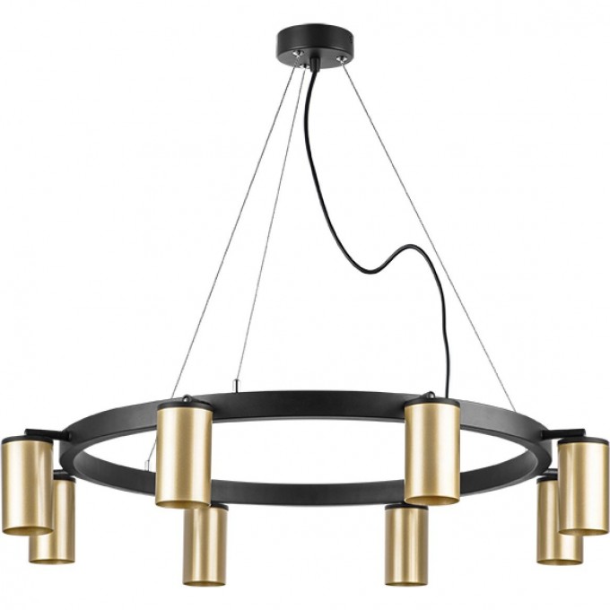 Люстра LIGHTSTAR RULLO черный/золото, LR018408 Люстра LIGHTSTAR RULLO черный/золото, LR018408