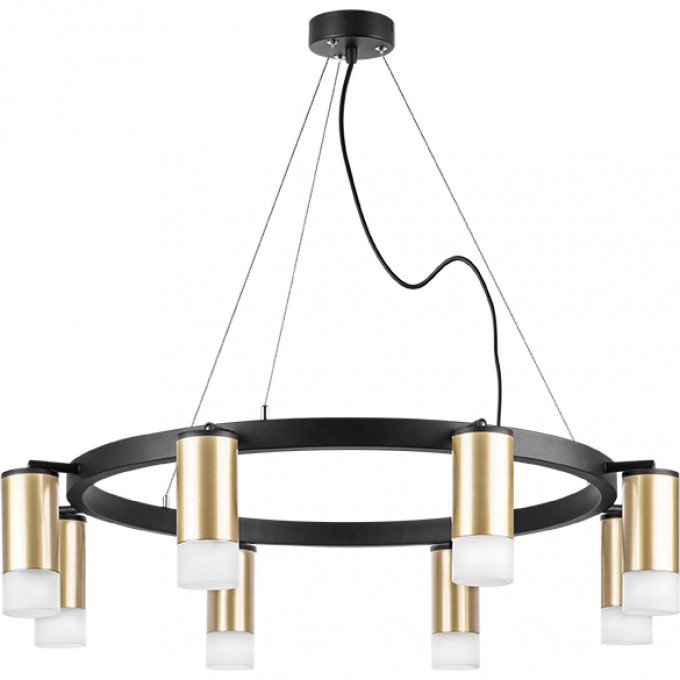 Люстра LIGHTSTAR RULLO черный/золото, LR0184081 Люстра LIGHTSTAR RULLO черный/золото, LR0184081