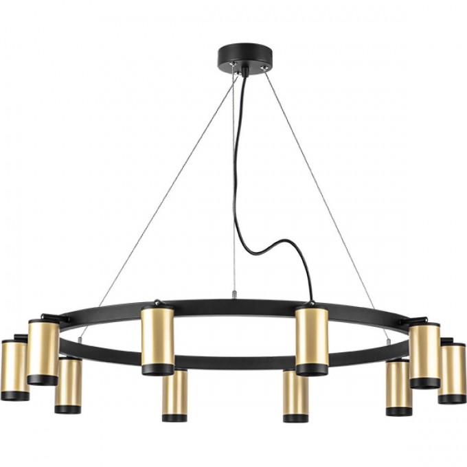 Люстра LIGHTSTAR RULLO черный/золото, LR02040037 Люстра LIGHTSTAR RULLO черный/золото, LR02040037