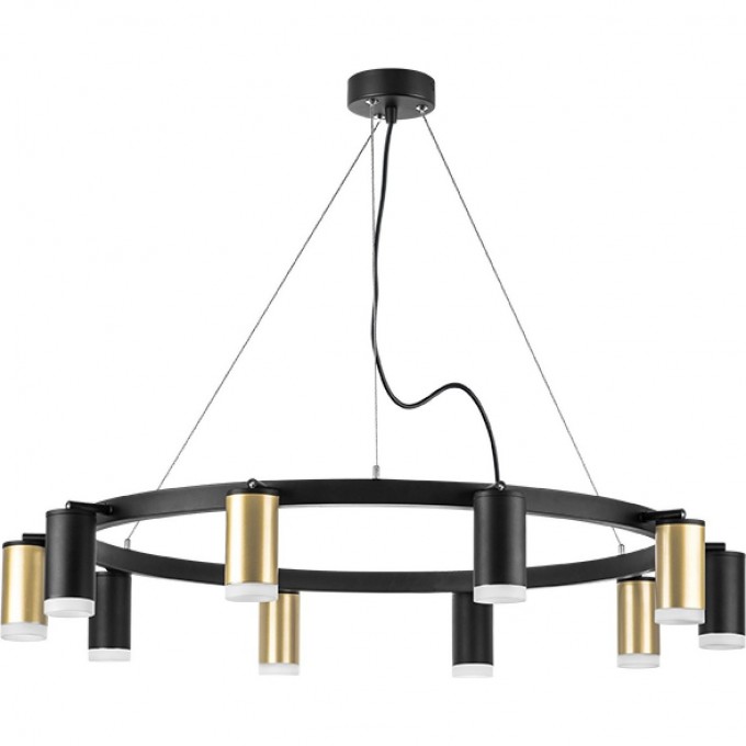 Люстра LIGHTSTAR RULLO черный/золото, LR0204053750 Люстра LIGHTSTAR RULLO черный/золото, LR0204053750