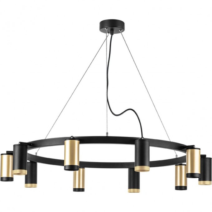 Люстра LIGHTSTAR RULLO черный/золото, LR02040537570 Люстра LIGHTSTAR RULLO черный/золото, LR02040537570