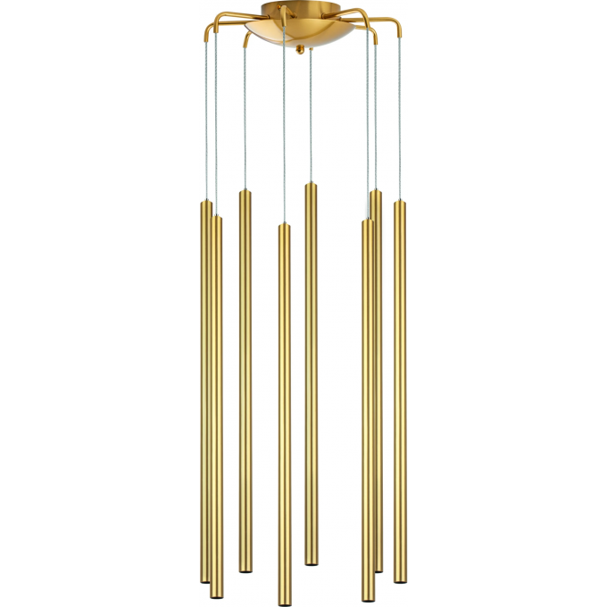 Люстра LIGHTSTAR TUBO LED 40W 2400LM 25G ЗОЛОТО 3000K L8T747333 Люстра LIGHTSTAR TUBO LED 40W 2400LM 25G ЗОЛОТО 3000K L8T747333