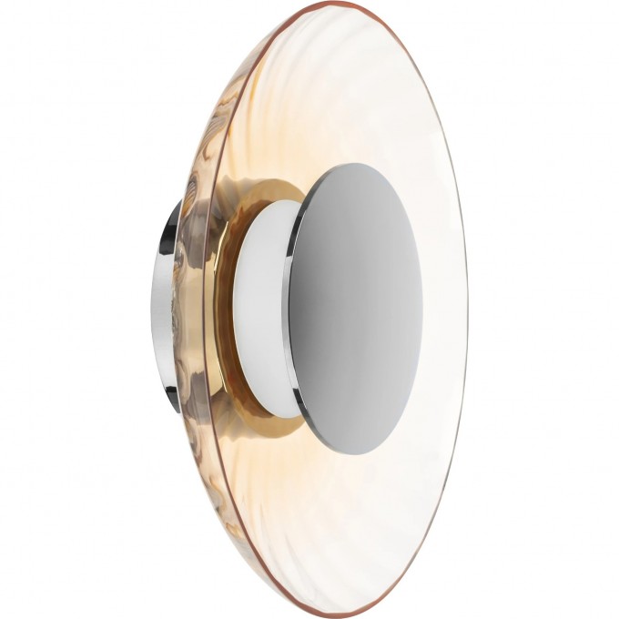 Настенно-потолочный светильник LIGHTSTAR CELESTA LED 24W 600LM хром/коньячный 3000K 809023 Настенно-потолочный светильник LIGHTSTAR CELESTA LED 24W 600LM хром/коньячный 3000K 809023