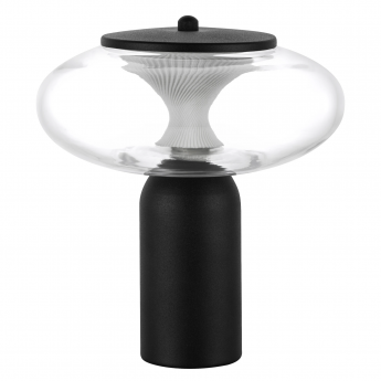 Настольная лампа LIGHTSTAR PALERMO 612917 8W LED 350LM G 3000K черный/прозрачный