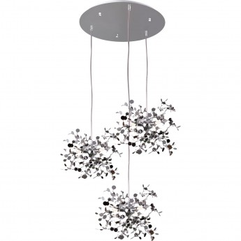 Подвес тройной круглый LIGHTSTAR EXTRA L3PR721134 3x3x5W(led) G9 (721134 - 3 + 572134 -1) хром