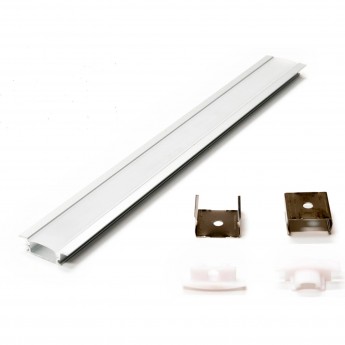 Профиль LIGHTSTAR PROFILED 419120 с прямоугольным рассеивателем для светодиодных лент 2м