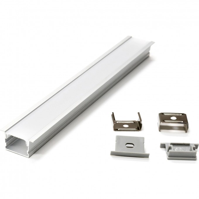 Профиль LIGHTSTAR PROFILED с прямоугольным рассеивателем для светодиодных лент 2м 419180