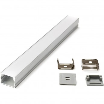 Профиль LIGHTSTAR PROFILED 419181 с прямоугольным рассеивателем для светодиодных лент 2м