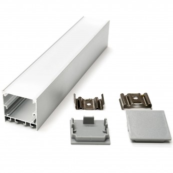 Профиль LIGHTSTAR PROFILED 419261 с прямоугольным рассеивателем для светодиодных лент 2м