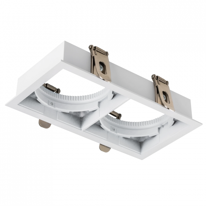 Рамка двойная квадратная встраиваемая LIGHTSTAR 0 для светодиодных модулей 0750xx STELLA 75226