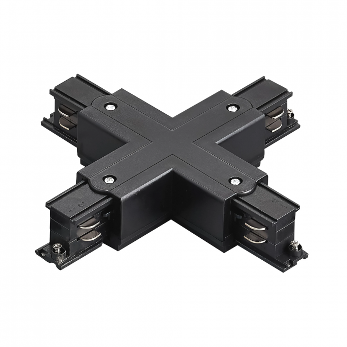 Соединение крестовое LIGHTSTAR QUATTRO с подводом питания к треку 5040xx-(F)/(R) ЧЕРНЫЙ 504147-FR