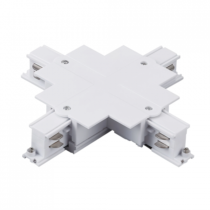 Соединение крестовое LIGHTSTAR QUATTRO встраиваемое с подводом питания к треку 5030xx-R БЕЛЫЙ 503146-R