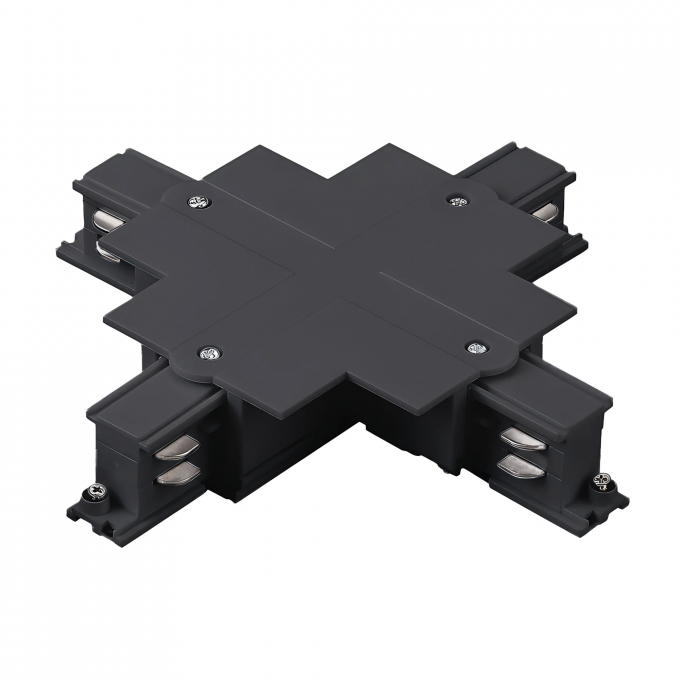 Соединение крестовое LIGHTSTAR QUATTRO встраиваемое с подводом питания к треку 5030xx-R ЧЕРНЫЙ 503147-R