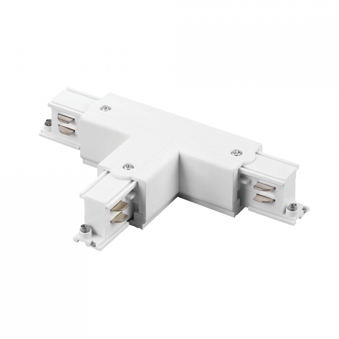 Соединение левое LIGHTSTAR QUATTRO тройное перекидное с подводом питания к треку 5040xx-(F)/(R) БЕЛЫЙ 504136-FRPSL