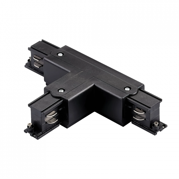 Соединение левое LIGHTSTAR QUATTRO тройное перекидное с подводом питания к треку 5040xx-(F)/(R) ЧЕРНЫЙ 504137-FRPSL