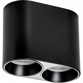 Светильник LIGHTSTAR RULLO ROUND 213467 PVC для LED-модулей 941хх и LED-ламп D50мм черный