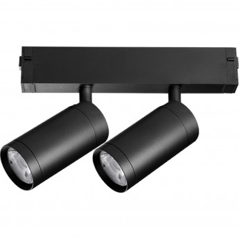 Светильник LIGHTSTAR TETA PRO LED 2х9W 1560LM COB 24G 3000-6000K DIM 205507 для 1-фазного трека черный