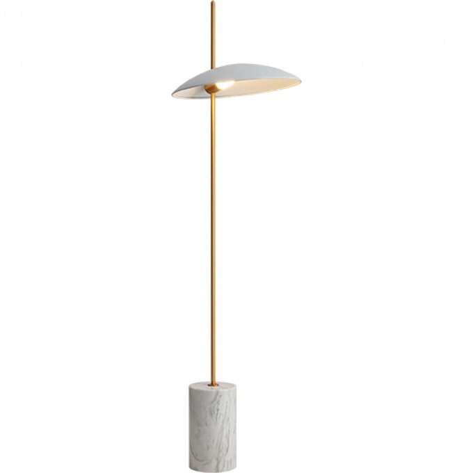 Торшер LIGHTSTAR MARMARA LED 1х5W LM 3000K золото/белый/мрамор 801716