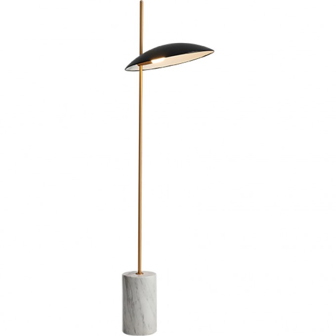 Торшер LIGHTSTAR MARMARA LED 1х5W LM 3000K золото/черный/мрамор 801717