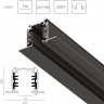 Трек четырехконтактный 3-фазный LIGHTSTAR QUATTRO встраиваемый со стыковочными пазами 3м, ЧЕРНЫЙ 503038-R